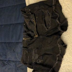 American eagle festival hi-rise midi shorts